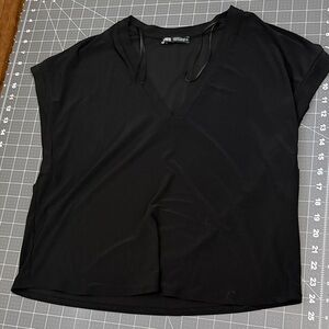 Zara Deep V-Neck Women's Top